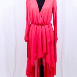 Hot Pink Chiffon Dress